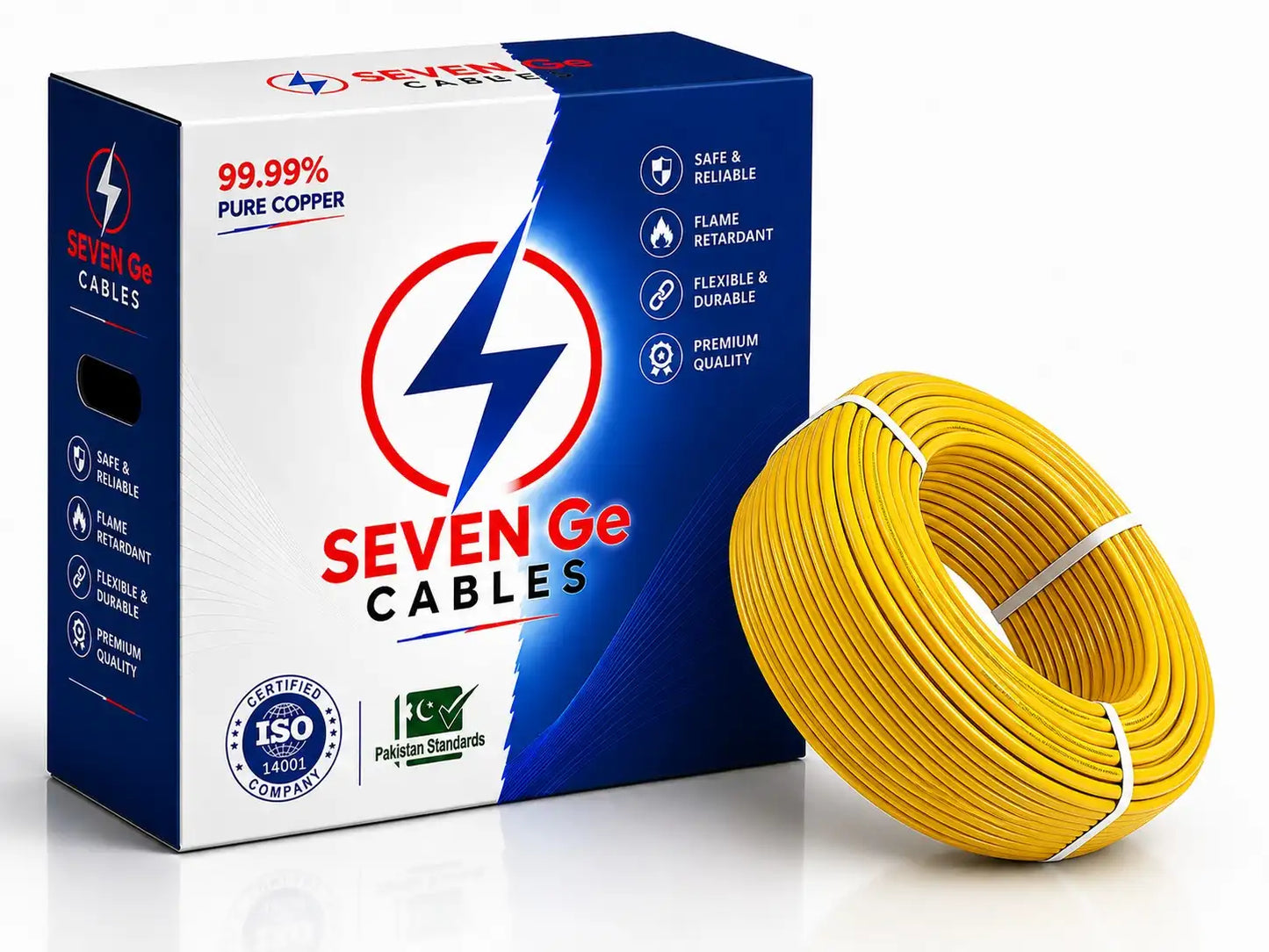 3/29 single core copper wire 90 meter yellow – Sevenge Cables