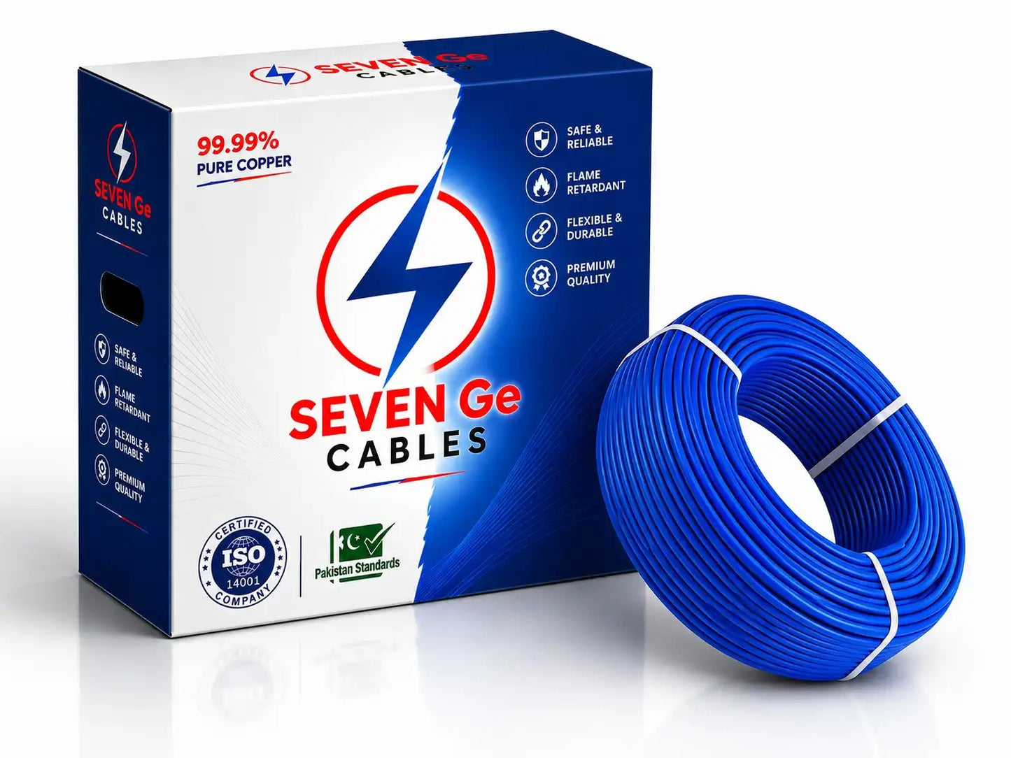 3/29 single core copper wire 90 meter blue – Sevenge Cables